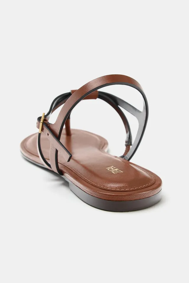 FLAT LEATHER SANDALS – image 7