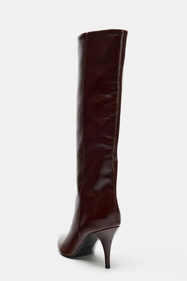 Leather Heeled Boot – image 5