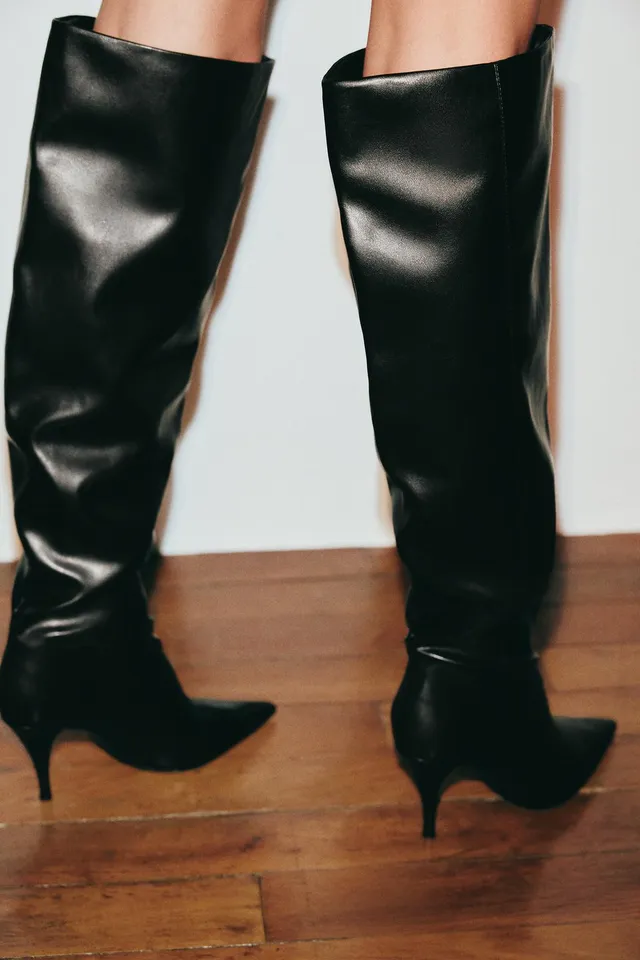 RUCHED HEELED BOOTS – صورة 2