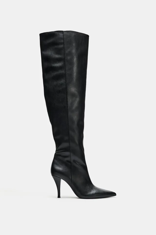 RUCHED HEELED BOOTS – صورة 4