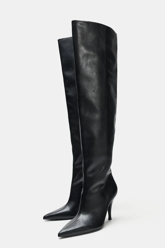 RUCHED HEELED BOOTS – صورة 5