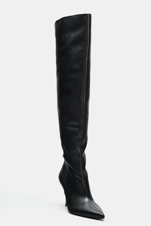 RUCHED HEELED BOOTS – صورة 6