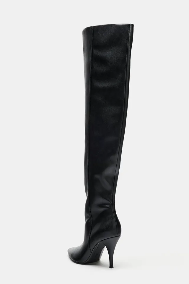 RUCHED HEELED BOOTS – صورة 7
