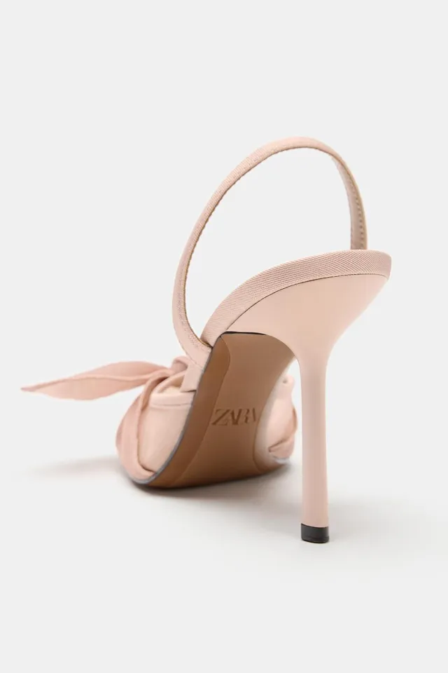 MESH KNOT SLINGBACK HEELS – image 4