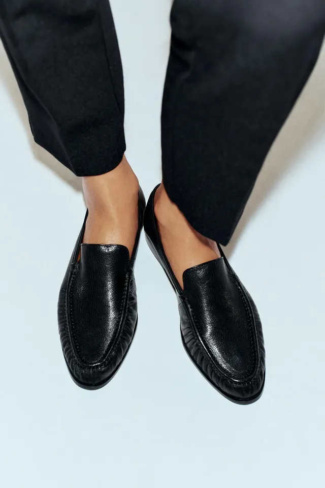 RUCHED LEATHER LOAFERS – image 2