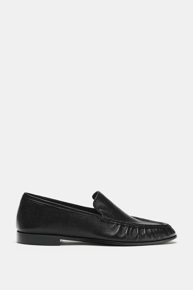 RUCHED LEATHER LOAFERS – image 3