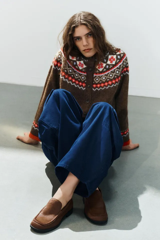 TEXTURED LEATHER LOAFERS