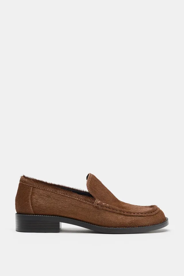 TEXTURED LEATHER LOAFERS – image 2