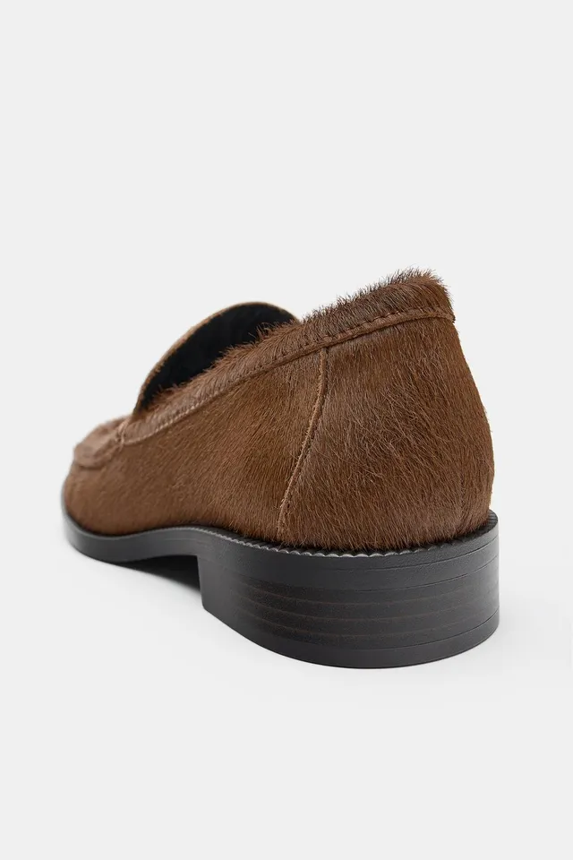 TEXTURED LEATHER LOAFERS – image 5