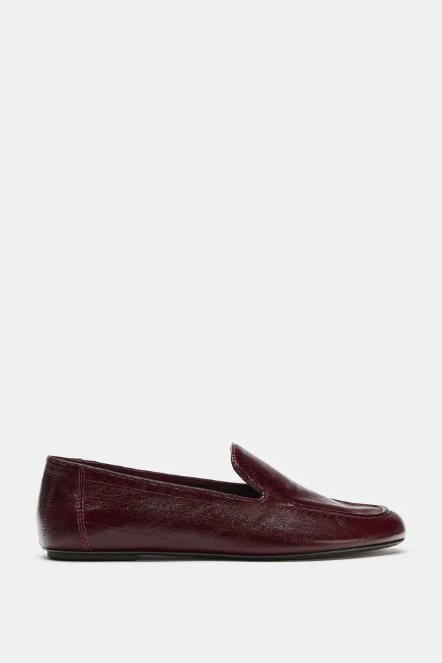 SOFT LEATHER FLAT LOAFERS – image 2