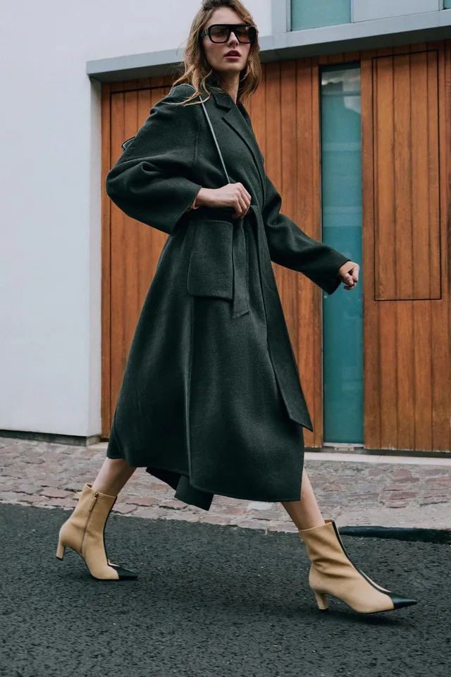 COMBINED LEATHER HEELED ANKLE BOOTS – image 2