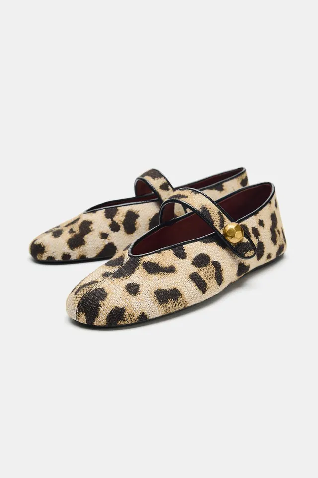 PRINTED BALLET FLATS – image 3