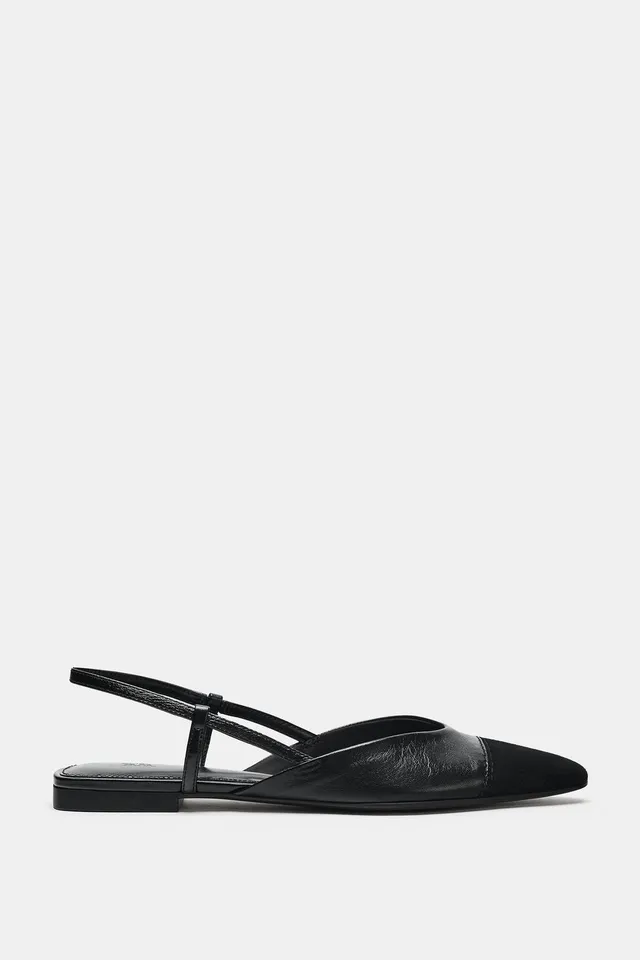 LEATHER SLINGBACK SHOES – image 5
