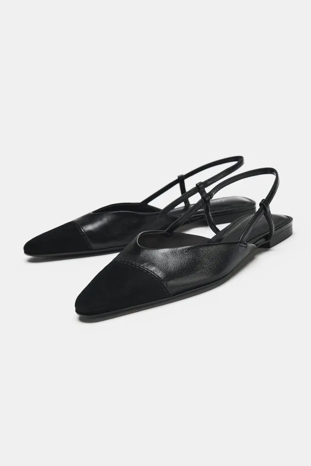 LEATHER SLINGBACK SHOES – image 6