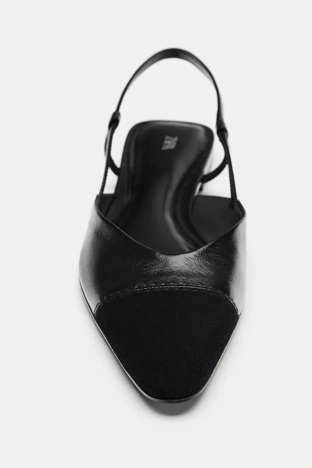 LEATHER SLINGBACK SHOES – image 7