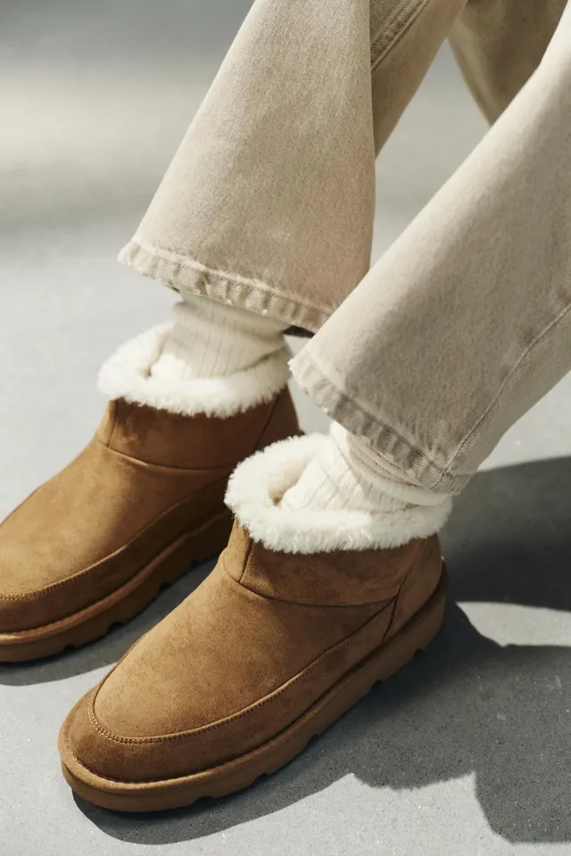 FAUX SHEARLING LINED ANKLE BOOTS – image 2