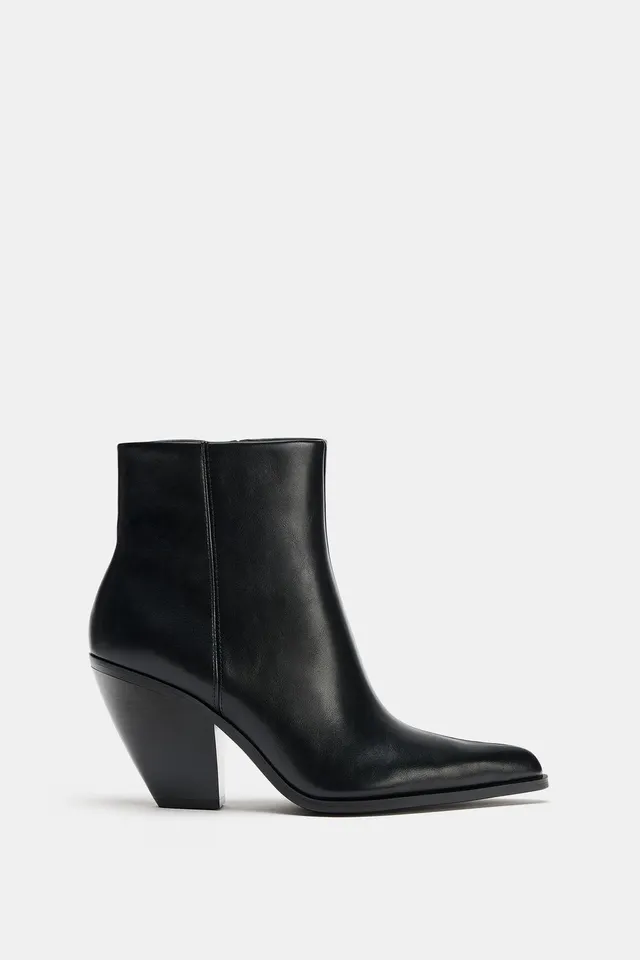 COWBOY HEEL ANKLE BOOTS – image 4