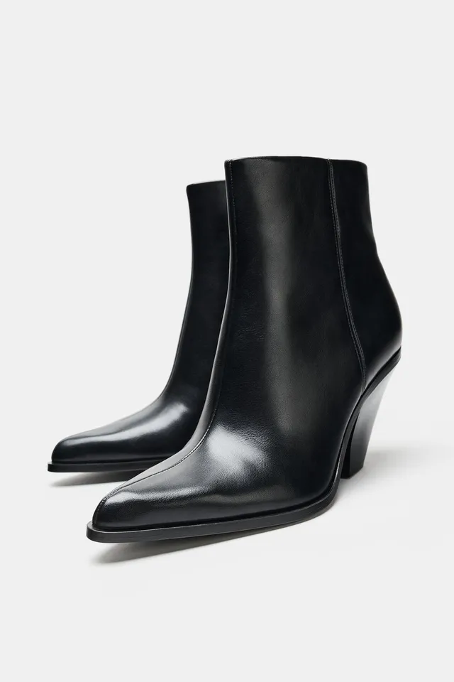 COWBOY HEEL ANKLE BOOTS – image 5