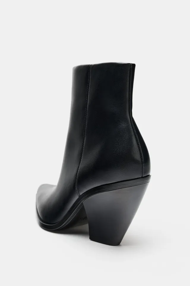 COWBOY HEEL ANKLE BOOTS – image 7