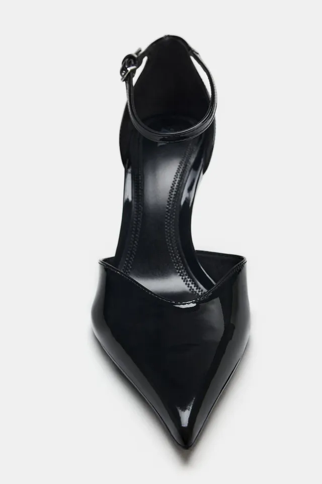 PATENT-EFFECT HEELED SHOES – image 6