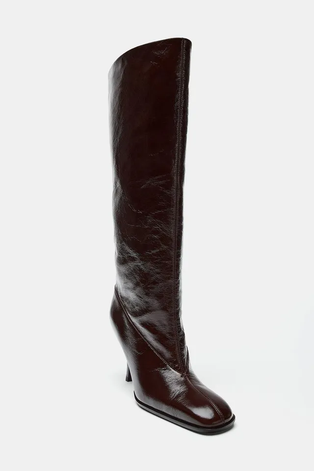 LIMITED EDITION LEATHER HEELED BOOTS – image 8