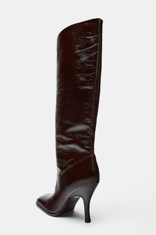 LIMITED EDITION LEATHER HEELED BOOTS – image 9