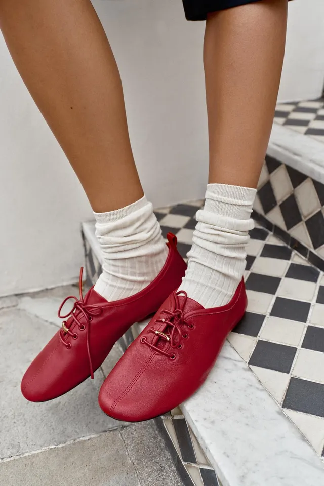 LEATHER DERBY SHOES – image 2