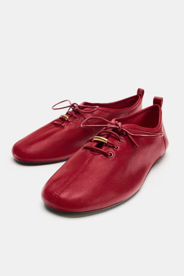 LEATHER DERBY SHOES – image 4