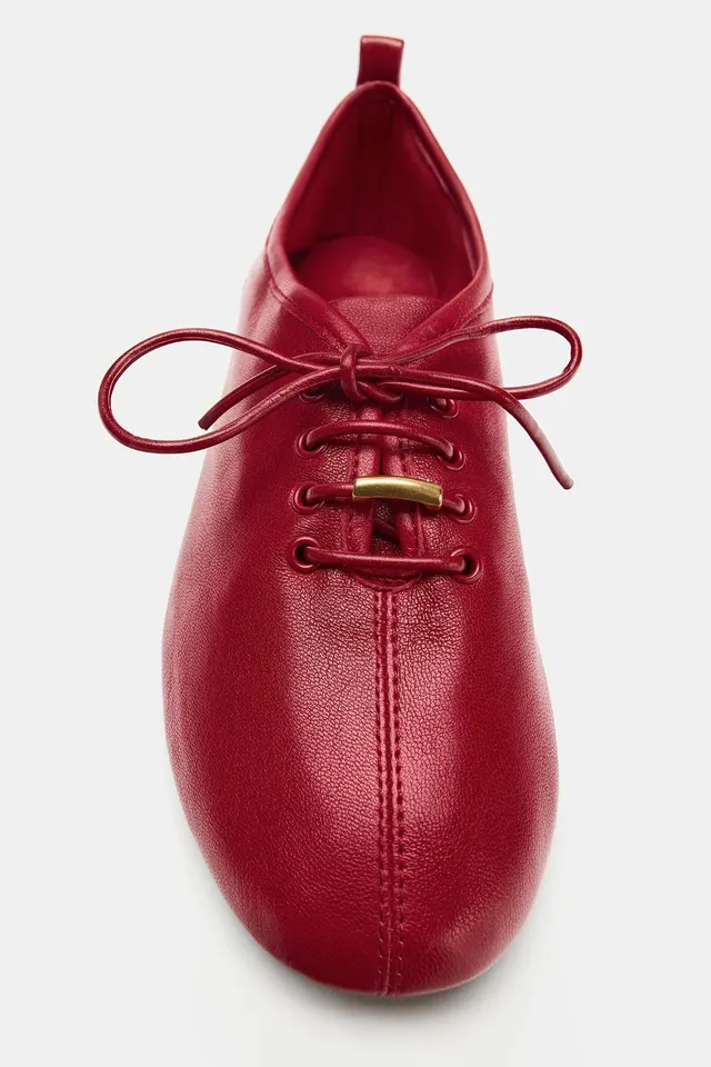 LEATHER DERBY SHOES – image 5