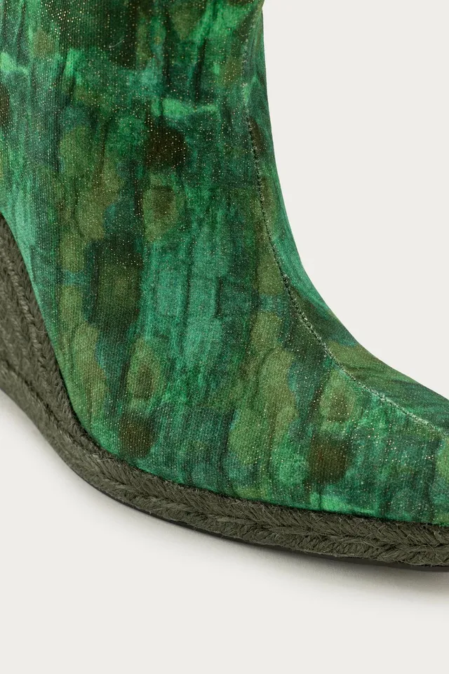 بوت ويدج بنقشة MARISA BERENSON X ZARA – صورة 8