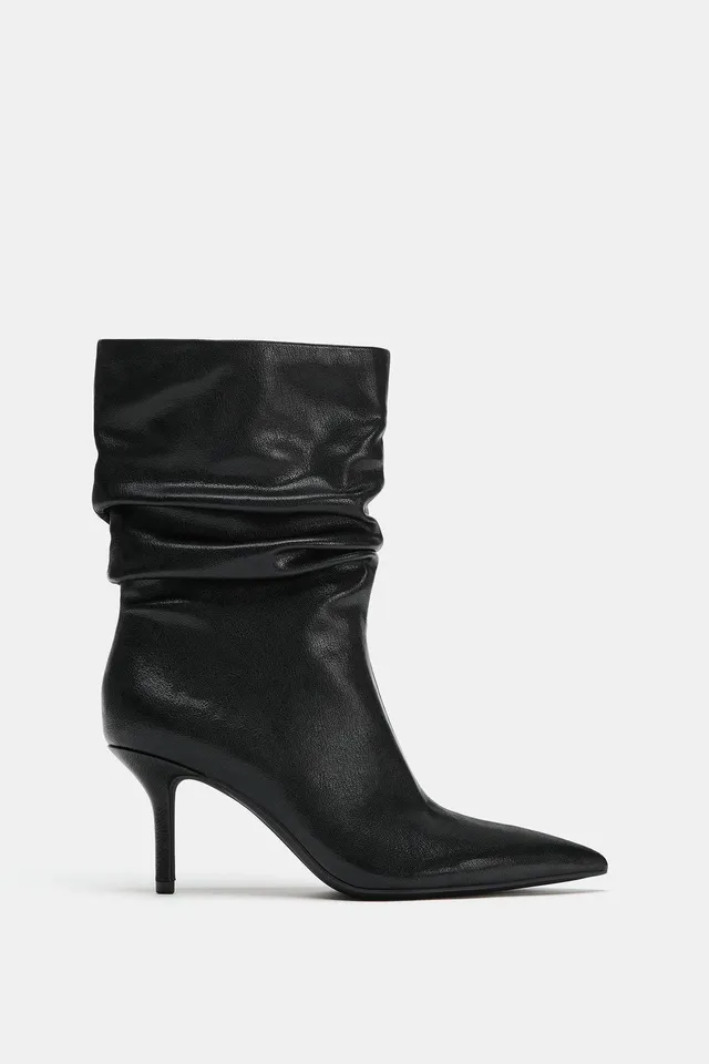 RUFFLED HEELED ANKLE BOOTS – image 3