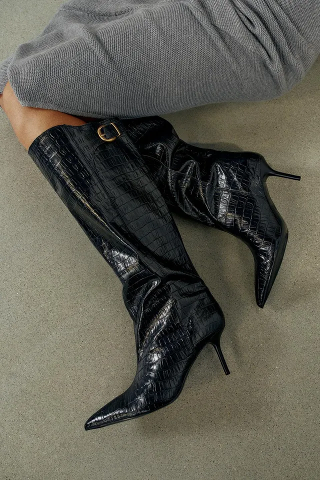 PRINTED HEELED BOOTS – image 2