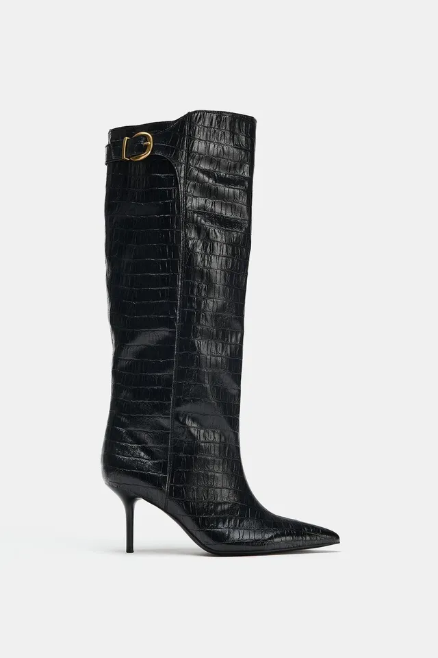 PRINTED HEELED BOOTS – image 3