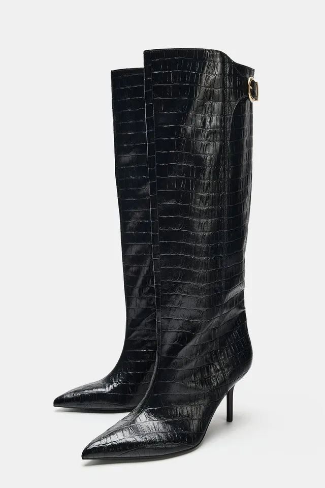 PRINTED HEELED BOOTS – image 4