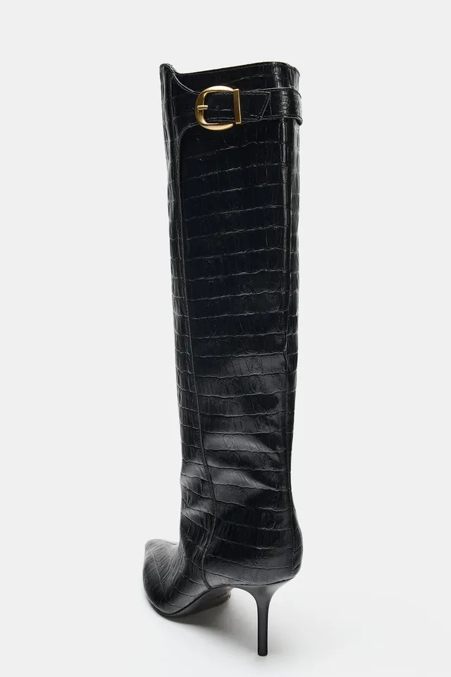 PRINTED HEELED BOOTS – image 6