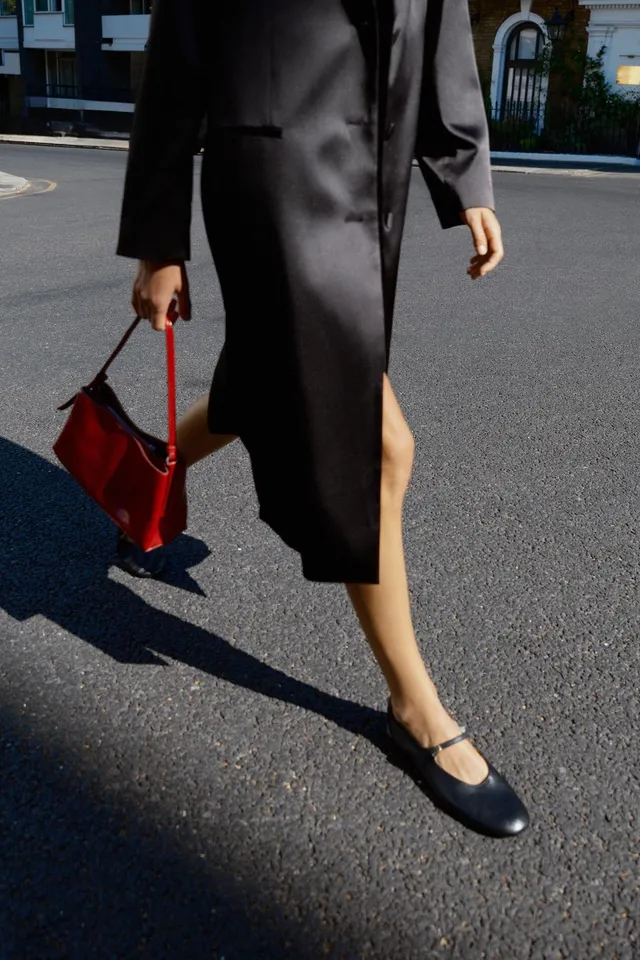 LEATHER BALLET FLATS – image 2