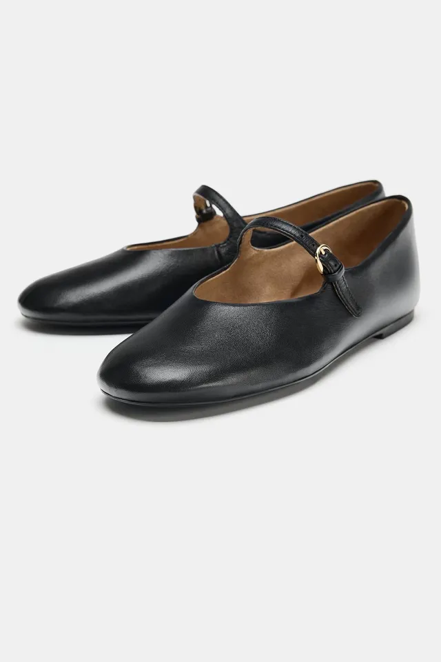 LEATHER BALLET FLATS – image 4
