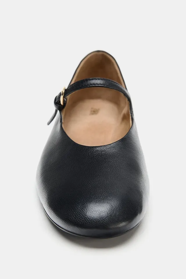 LEATHER BALLET FLATS – image 5