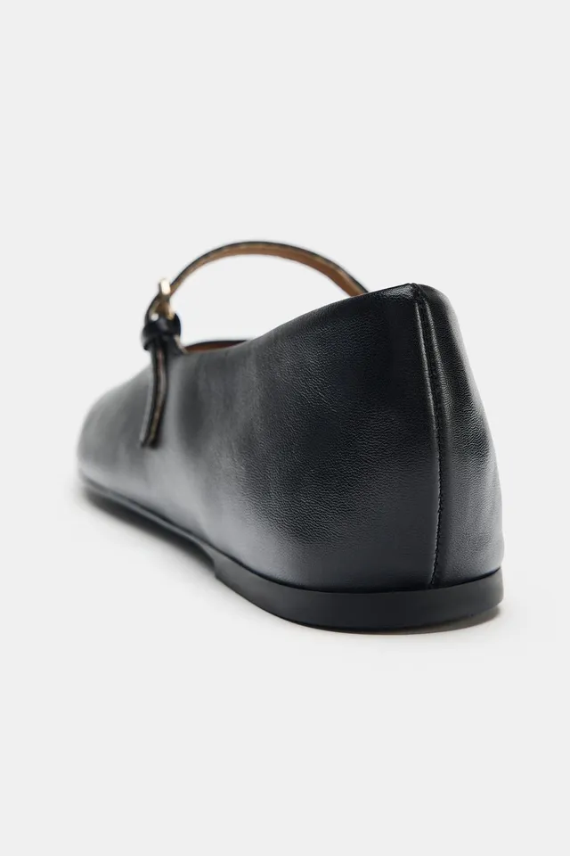 LEATHER BALLET FLATS – image 6