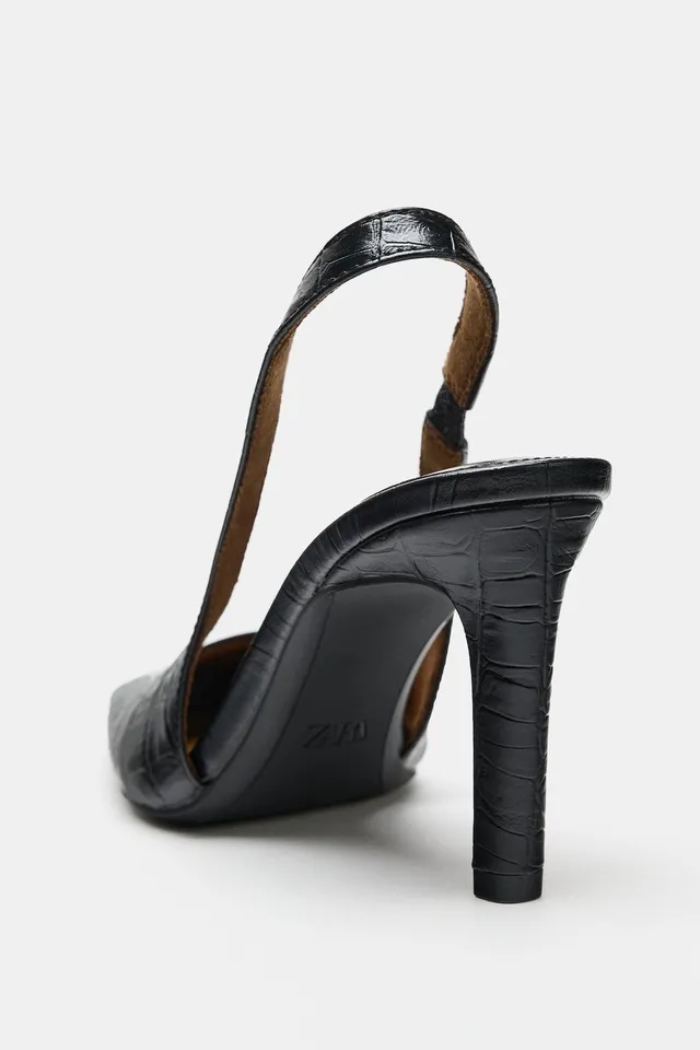 TEXTURED SLINGBACK SHOES – image 6
