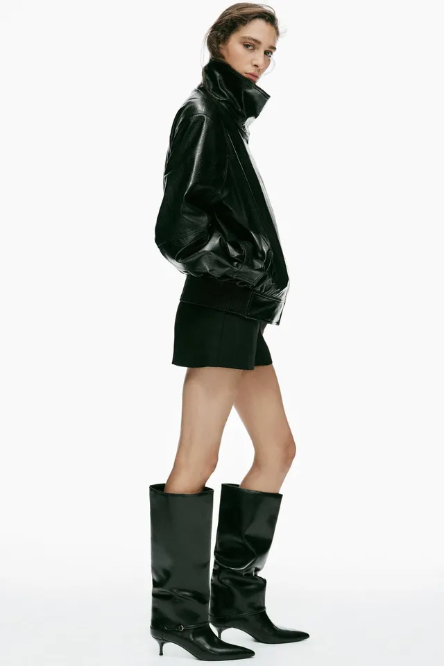 KITTEN HEEL BUCKLE KNEE-HIGH BOOTS – image 2