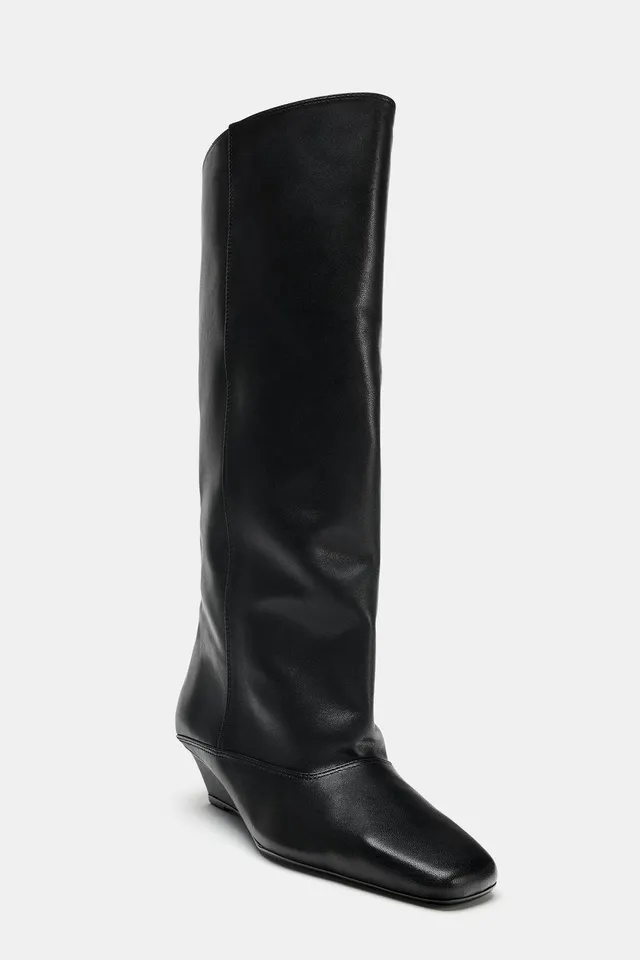 LEATHER WEDGE BOOTS – image 7