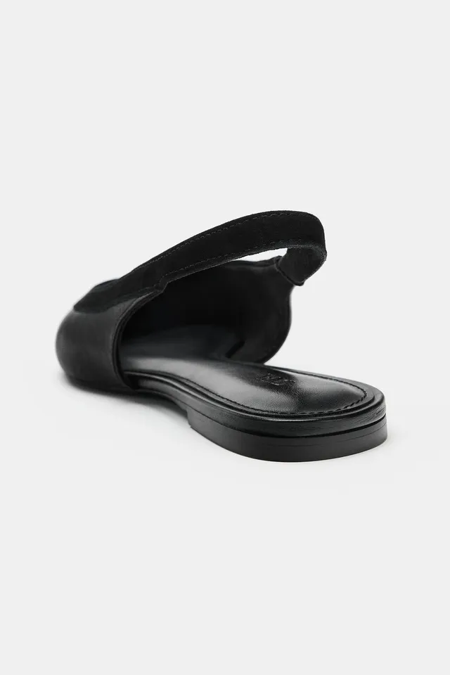 LEATHER SLINGBACK SHOES – image 5