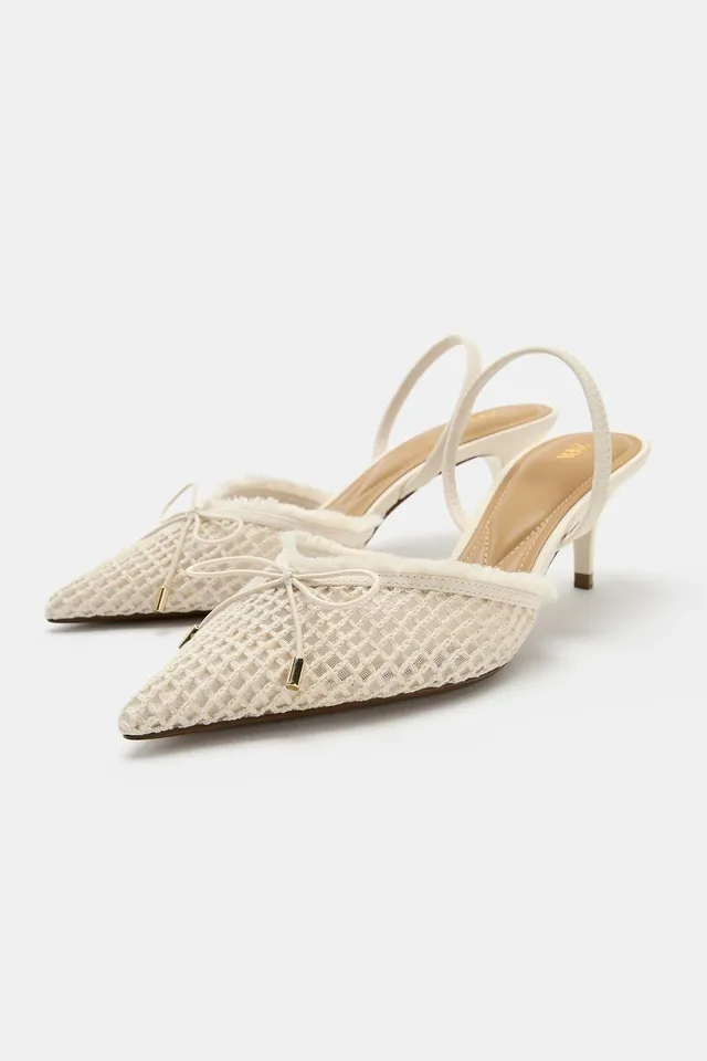 SLINGBACK SHOES WITH BOW – image 4