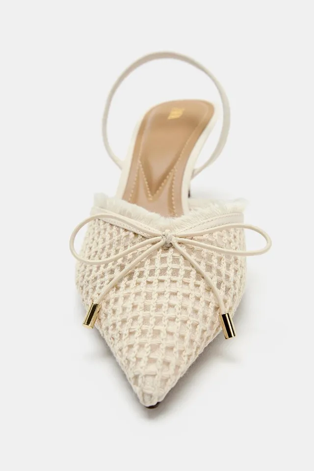 SLINGBACK SHOES WITH BOW – image 5