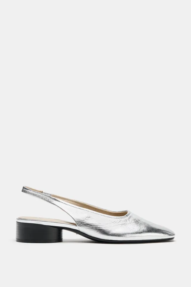 METALLIC LEATHER SHOES – image 3
