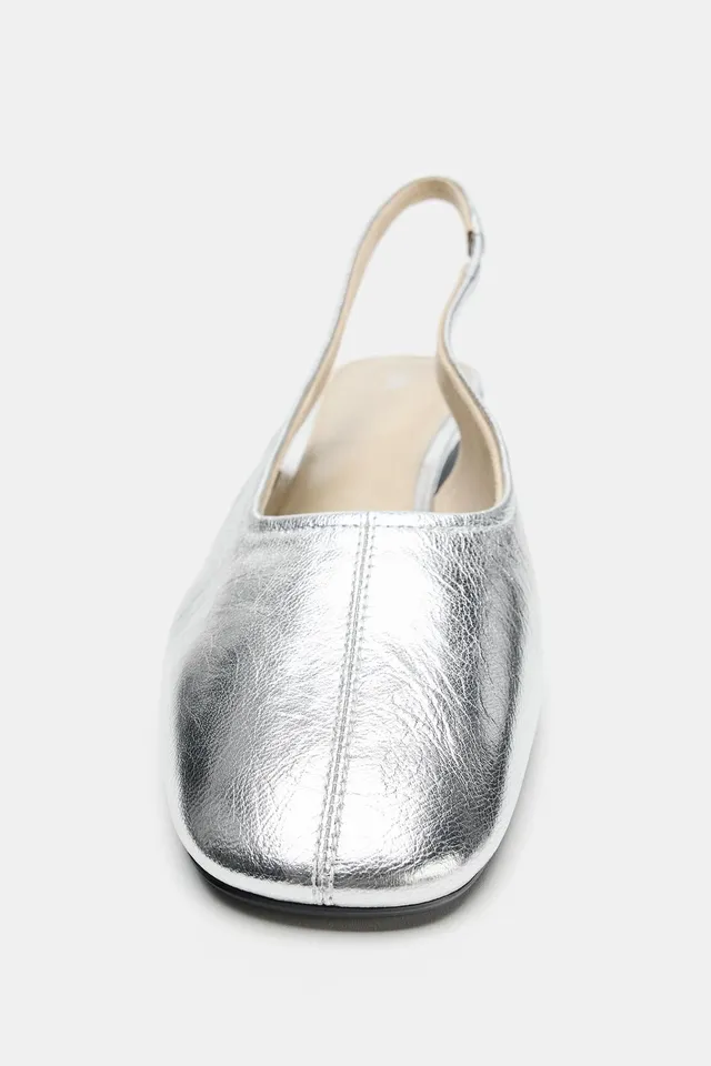 METALLIC LEATHER SHOES – image 5