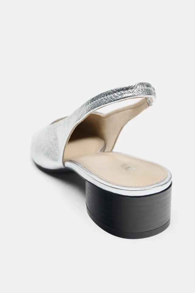 METALLIC LEATHER SHOES – image 6
