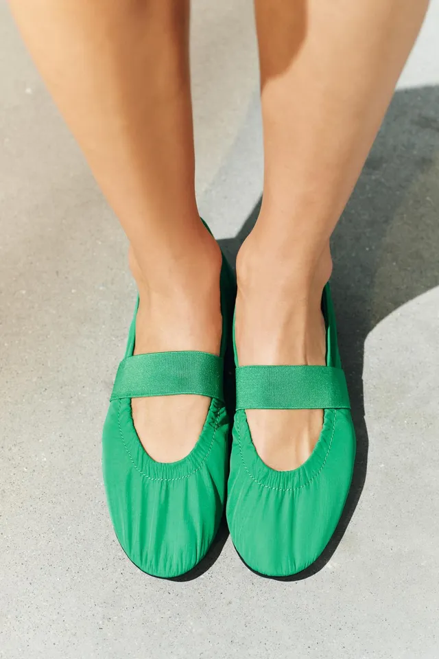 ELASTIC SPORTY BALLERINA FLATS – image 3