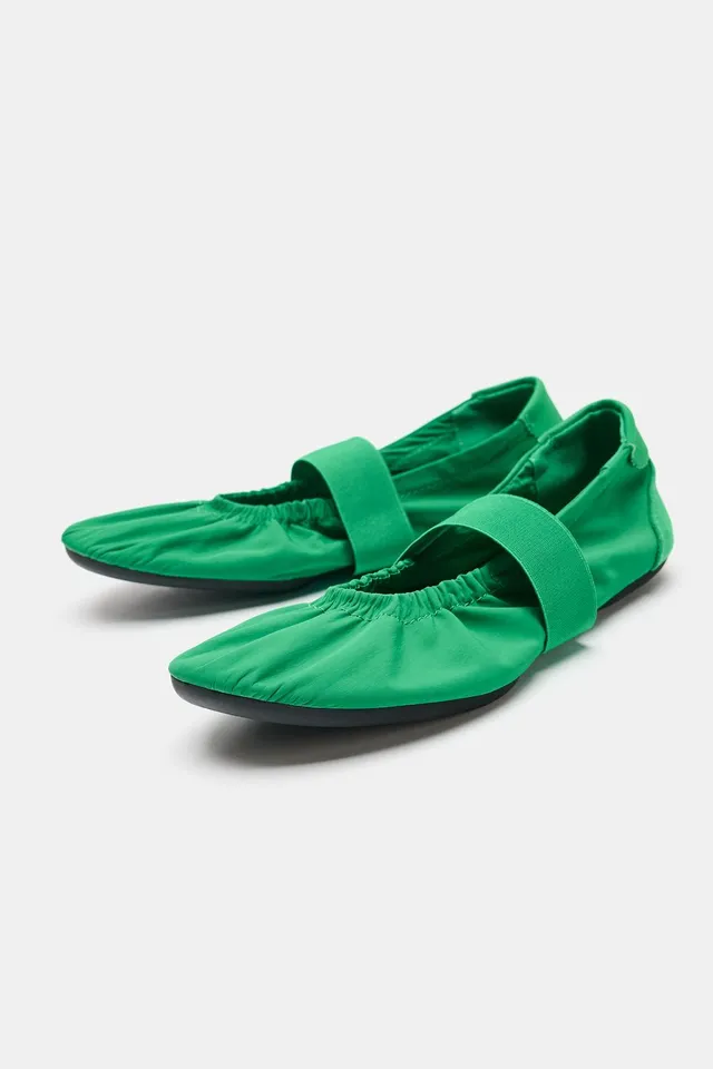 ELASTIC SPORTY BALLERINA FLATS – image 5